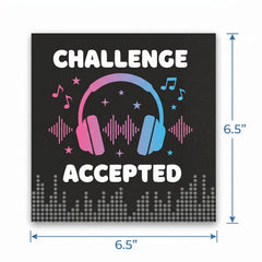 "Challenge Accepted" Internet Famous Luncheon Napkins - 6.5 In. x 6.5 In., 16-Pack