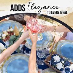 Spring Lake/Gold Petal Plates - Combo Pack 20/20