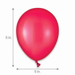 Luxaire Premium 5" Red Latex Balloons - 50 Pack
