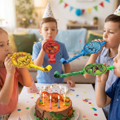 Jurassic World Dinosaur Blowout Noisemakers - 8 Pack