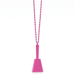 Bright Pink Clacker Necklace - Team Spirit Noisemaker