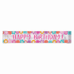 Floral Pretty Petal Birthday Banner