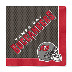 Tampa Bay Buccaneers NFL Lunch Napkins - 6.5 In. x 6.5 In.