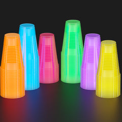 Little Gym - 16 Oz. Neon Assorted Color Plastic Cups - 60 Ct.