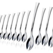 Exquisite Silver Plastic Tasting Spoons 100 Count