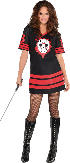 Women's Friday the 13th Miss Voorhees Halloween Costume Dress - Adult L (10-12)