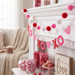 Happy Valentine's Day MDF Banner Set