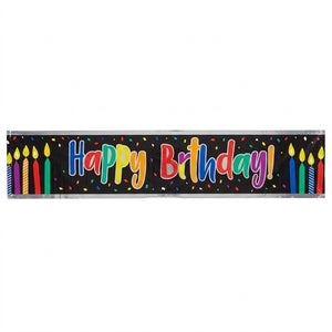 Colorful Birthday Candles Banner