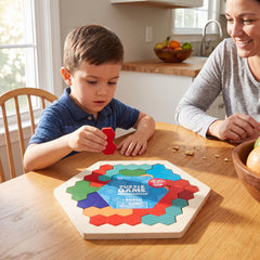 Hexagonal Wooden Puzzle Game for Kids