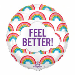 Feel Better Rainbow Foil Balloon