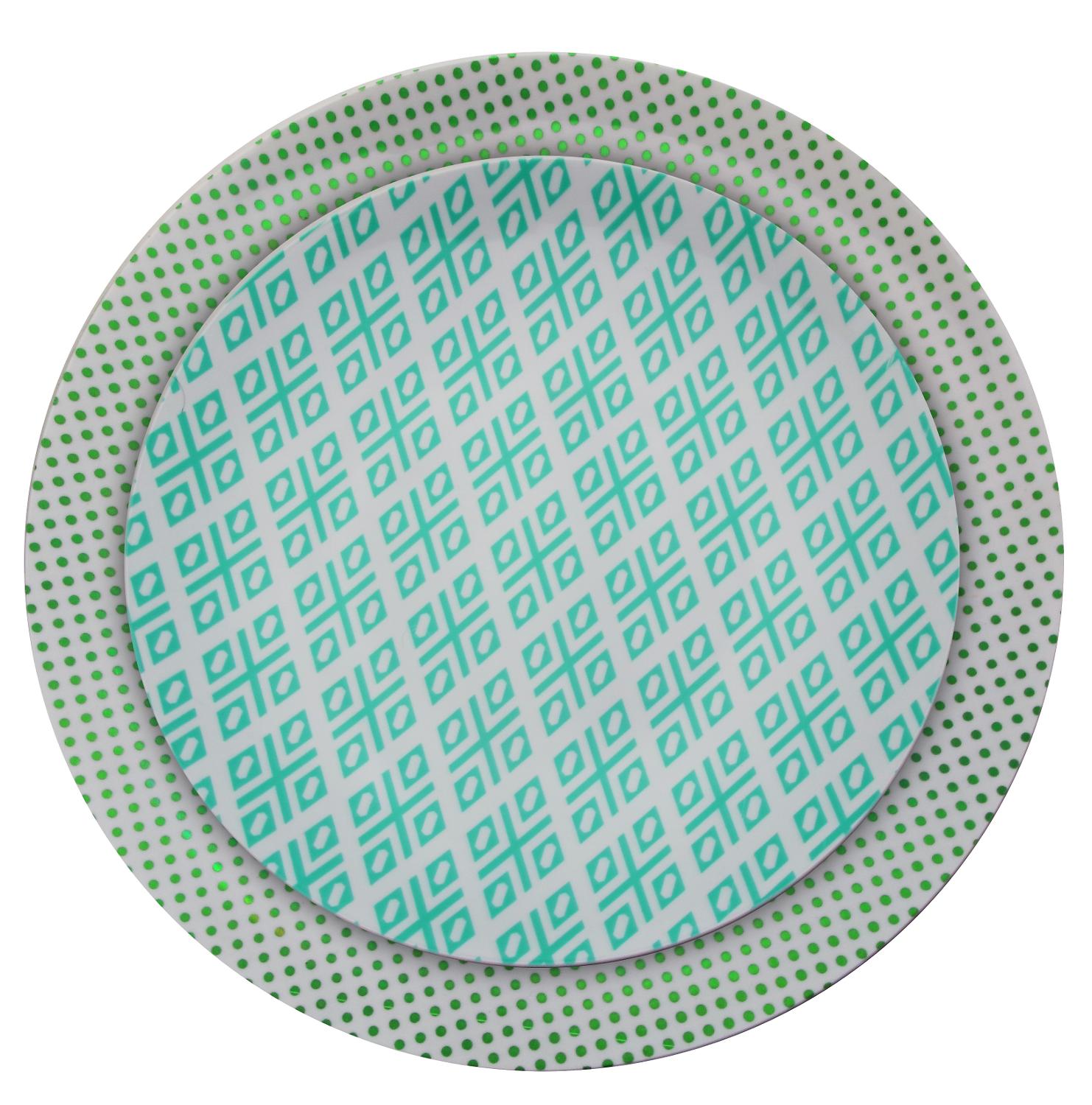 10 In. Aztec Design Plastic Plates | 10 Count