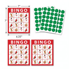 Festive Christmas Bingo Game Set