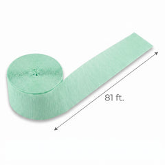 Mint Crepe Streamer - 81 ft.