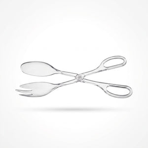 Clear Scissor Tongs - 12" Plastic Serveware