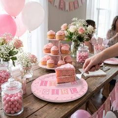 It's a Girl Baby Shower Paper Plates - 6.75"