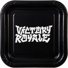 Fortnite Square Party Plates - Victory Royale Disposable Paper Tableware, 23 cm, Pack of 8