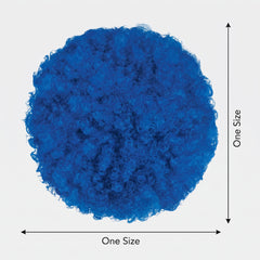 Royal Blue Curly Wig - Costume Accessory for Team Spirit Events
