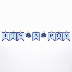 "It's a Boy" Baby Shower Pennant Banner