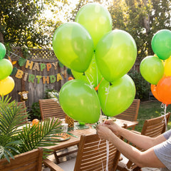 Vibrant Kiwi Green 12" Latex Balloons - Pack of 15