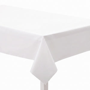 Elegant White Premium Paper Table Cover - 54 x 102 Inch