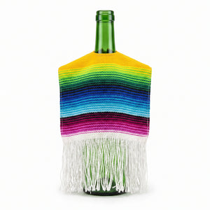 Fiesta Serape Bottle Cozy with Colorful Stripes
