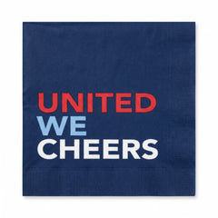 United We Cheers Patriotic Beverage Napkins - 5 In. X 5 In.