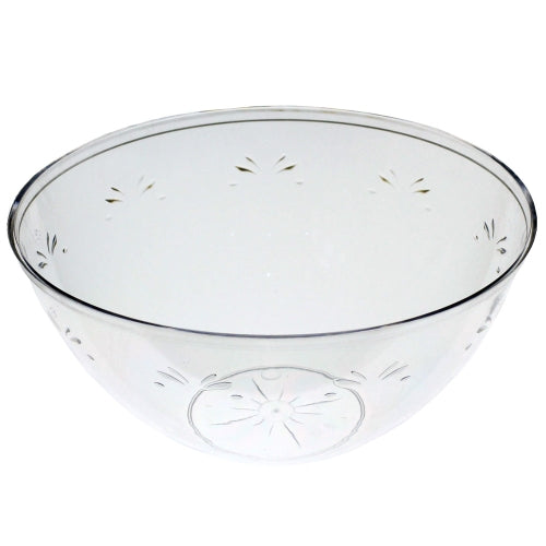 12 In. Clear Round Salad Bowl - 160 oz