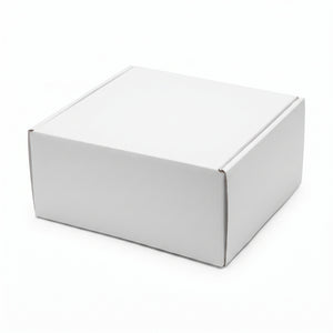 Elegant White Gift Box - 9 x 9 x 5 Inches