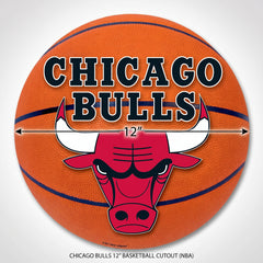 Chicago Bulls 12" Basketball Cutout