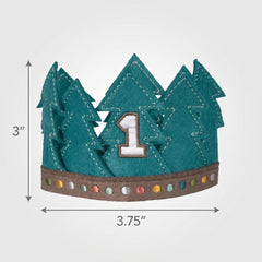 Wilderness Themed Felt Crown for Baby's First Birthday
