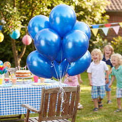 Royal Blue Pearl Latex Balloons - 12" | Pack of 72