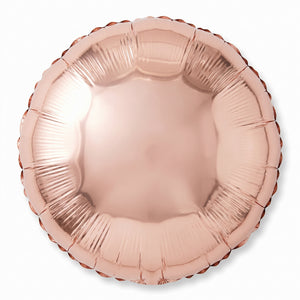 Elegant Rose Gold 18" Foil Circle Balloon