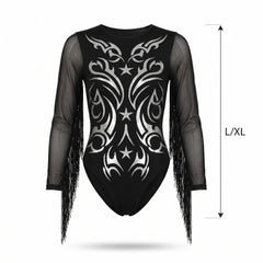 Glamorous Cowgirl Halloween Bodysuit - Women's L/XL