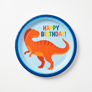 Dino-Mite Birthday Paper Plates - 6.75" (8 Count)