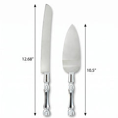 Elegant Electroplated Wedding Cake Server Set