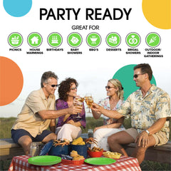 7 In. Lime Paper Plates | Case of 1000