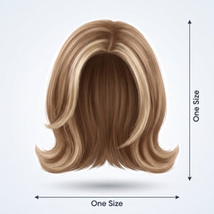 90s Retro Short Layered Wig with Highlights