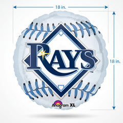 Tampa Bay Rays 18" Mylar Baseball Balloon