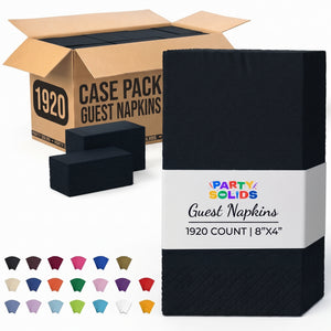 Black Guest Towel Napkins | 1920 Count Case