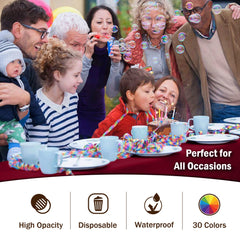 Burgundy Plastic Table Cover - 54 in. x 108 in. | Case of 48