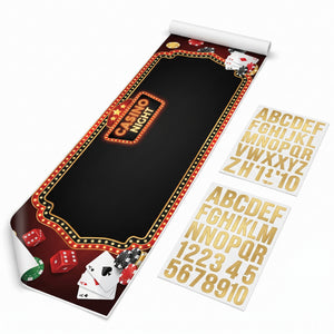 Roll the Dice Customizable Casino Banner Decoration