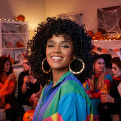 90s Hip Hop Bamboo Earrings - Gold Halloween Costume Accessory
