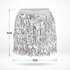 Silver Sparkle Skirt - S/M