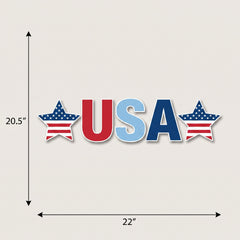 Patriotic USA Corrugated Yard Sign
