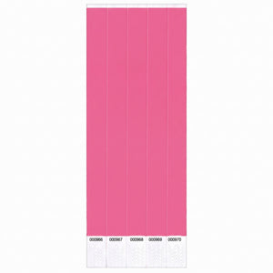 Solid Pink Event Wristbands - 500 Pack