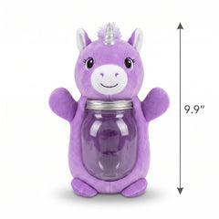 Unicorn Plush Balloon Weight Jar Accessory