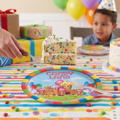 Candyland Birthday Party 7" Round Paper Plates