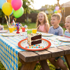Confetti Time Birthday Paper Plates, 8.5-Inch, 8-Count