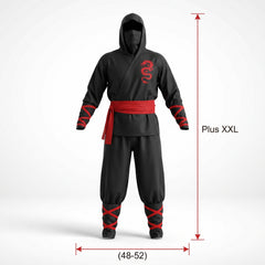 Ninja Assassin Men's Plus XXL Halloween Costume - Adult 2XL (48-52)