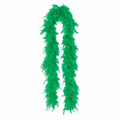 Festive Green Feather Boa - 72" Costume Accessory